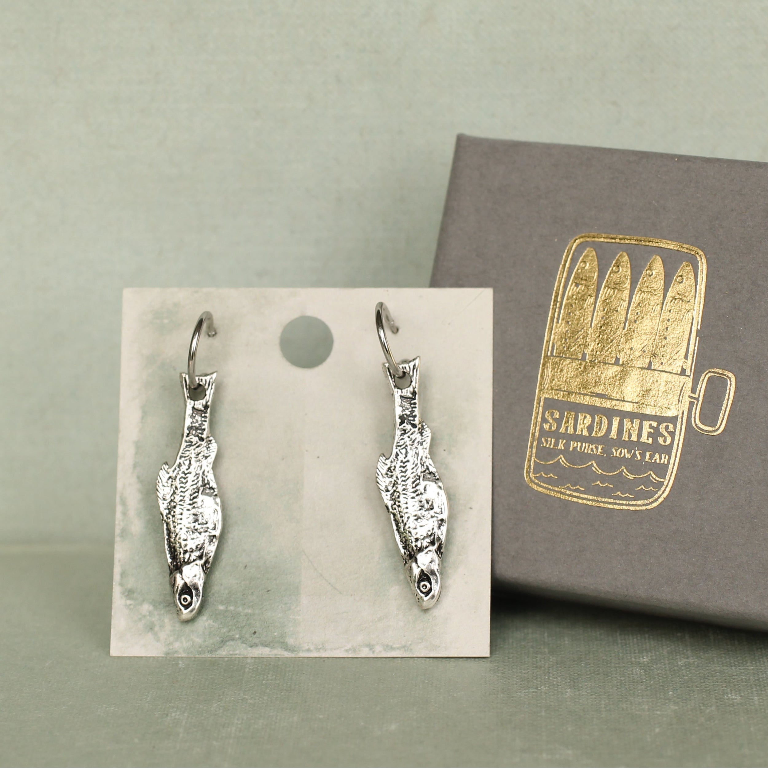 Sardine Fish Earrings