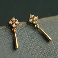 Edwardian Celtic Cross Stud Earrings