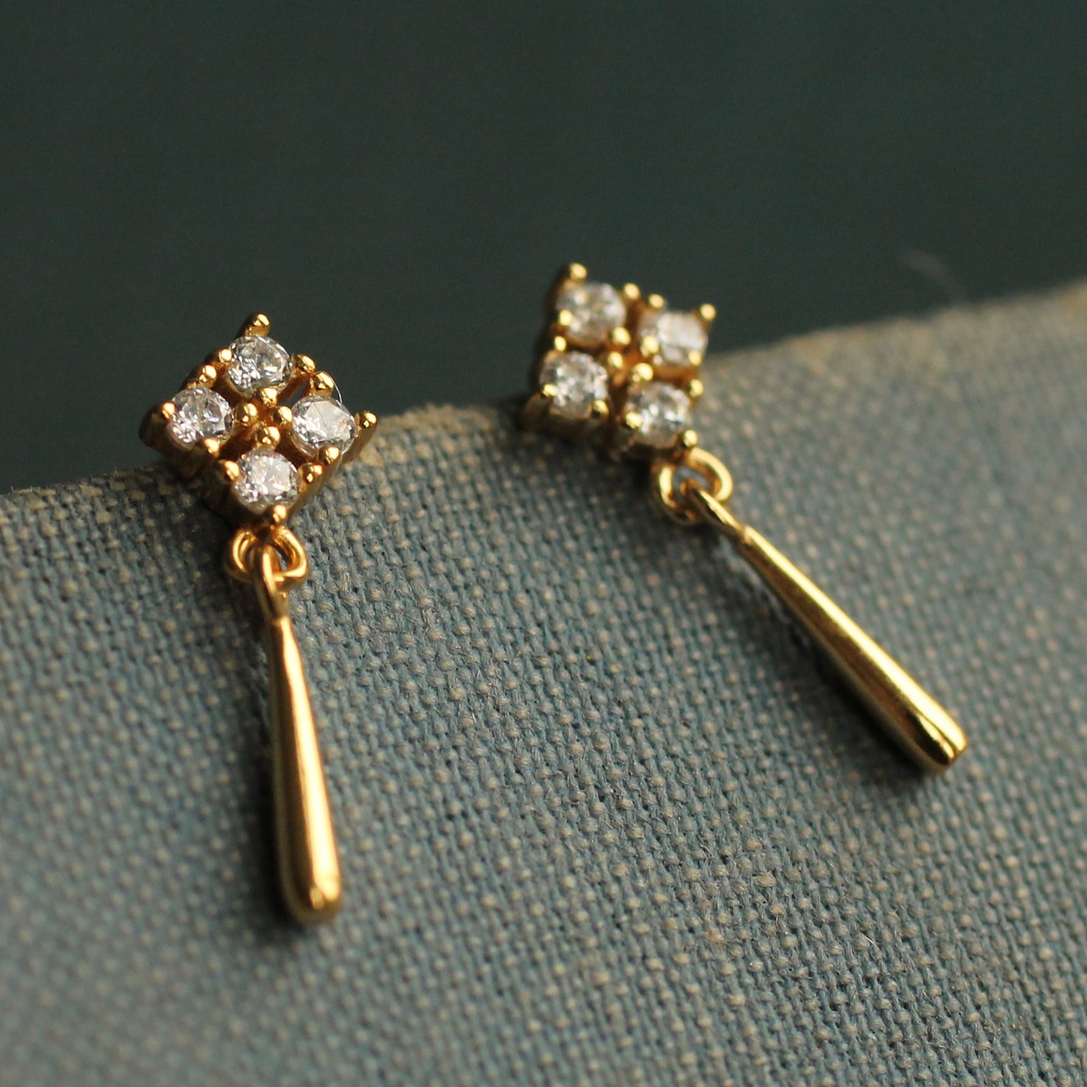 Edwardian Celtic Cross Stud Earrings