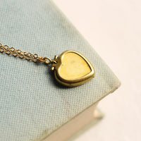 Vintage Brass Heart Locket