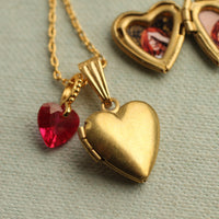 Coeur Rouge Heart Charm Locket