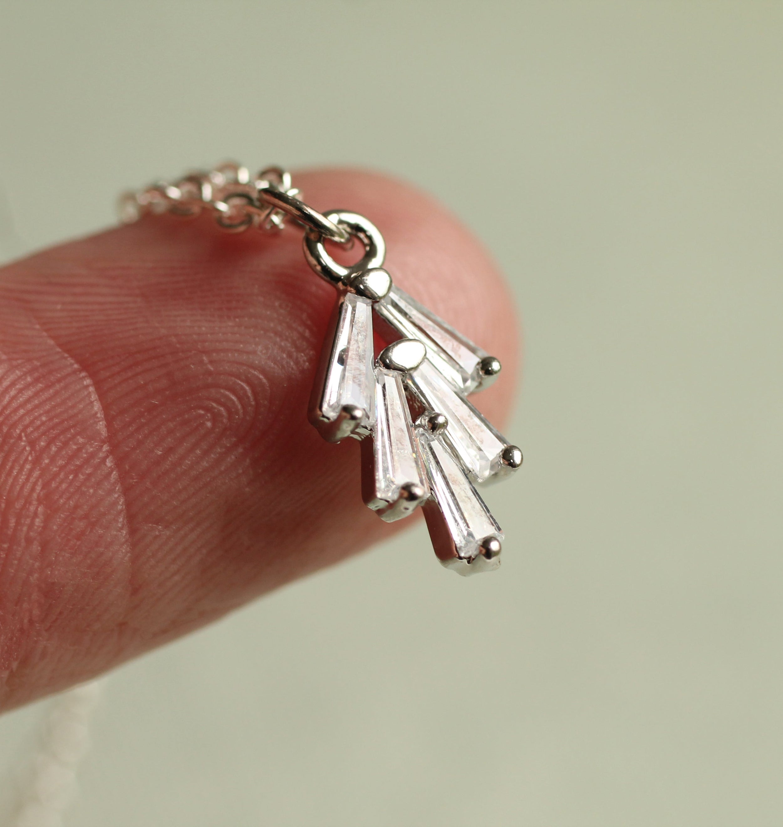 Art Deco Crystal Chrysler Necklace