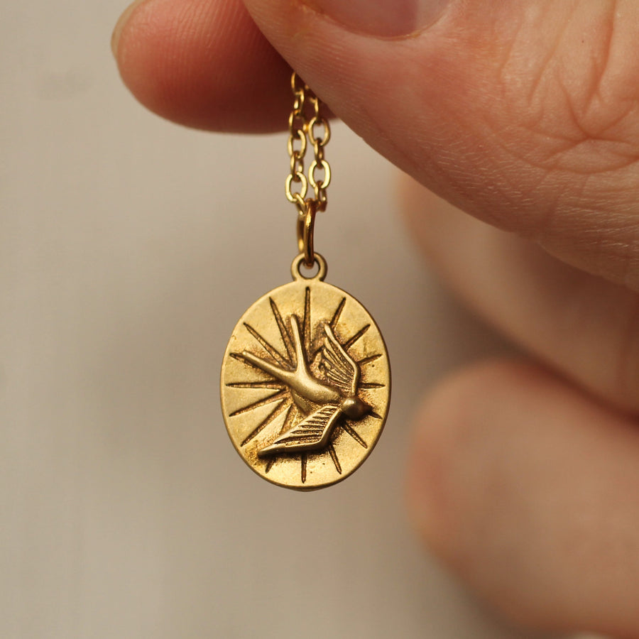 Bird Medallion Necklace
