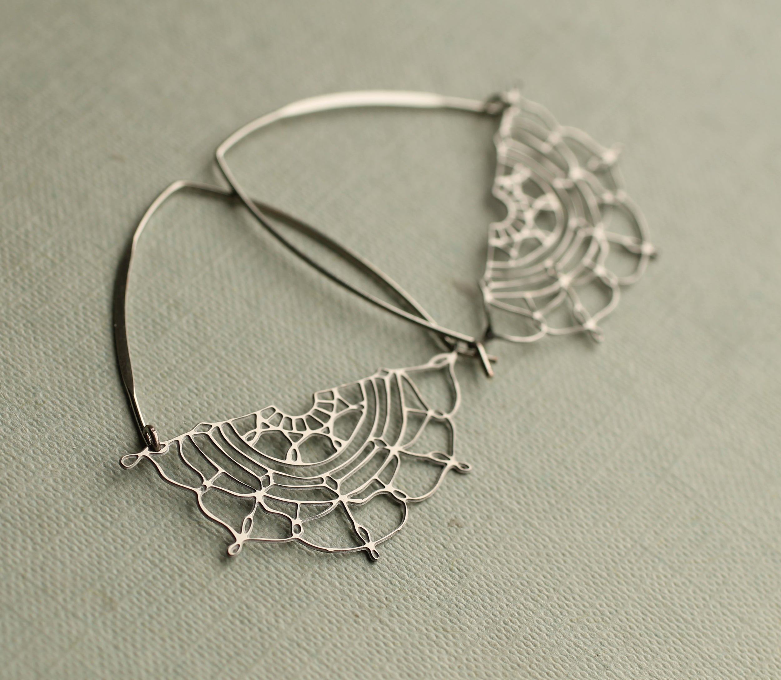 Lace Hoop Earrings