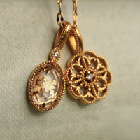 Intaglio Charm Pendant Necklace