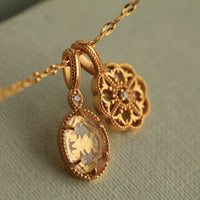 Intaglio Charm Pendant Necklace