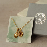 Intaglio Charm Pendant Necklace