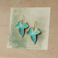 Holly Ivy Leaf Earrings