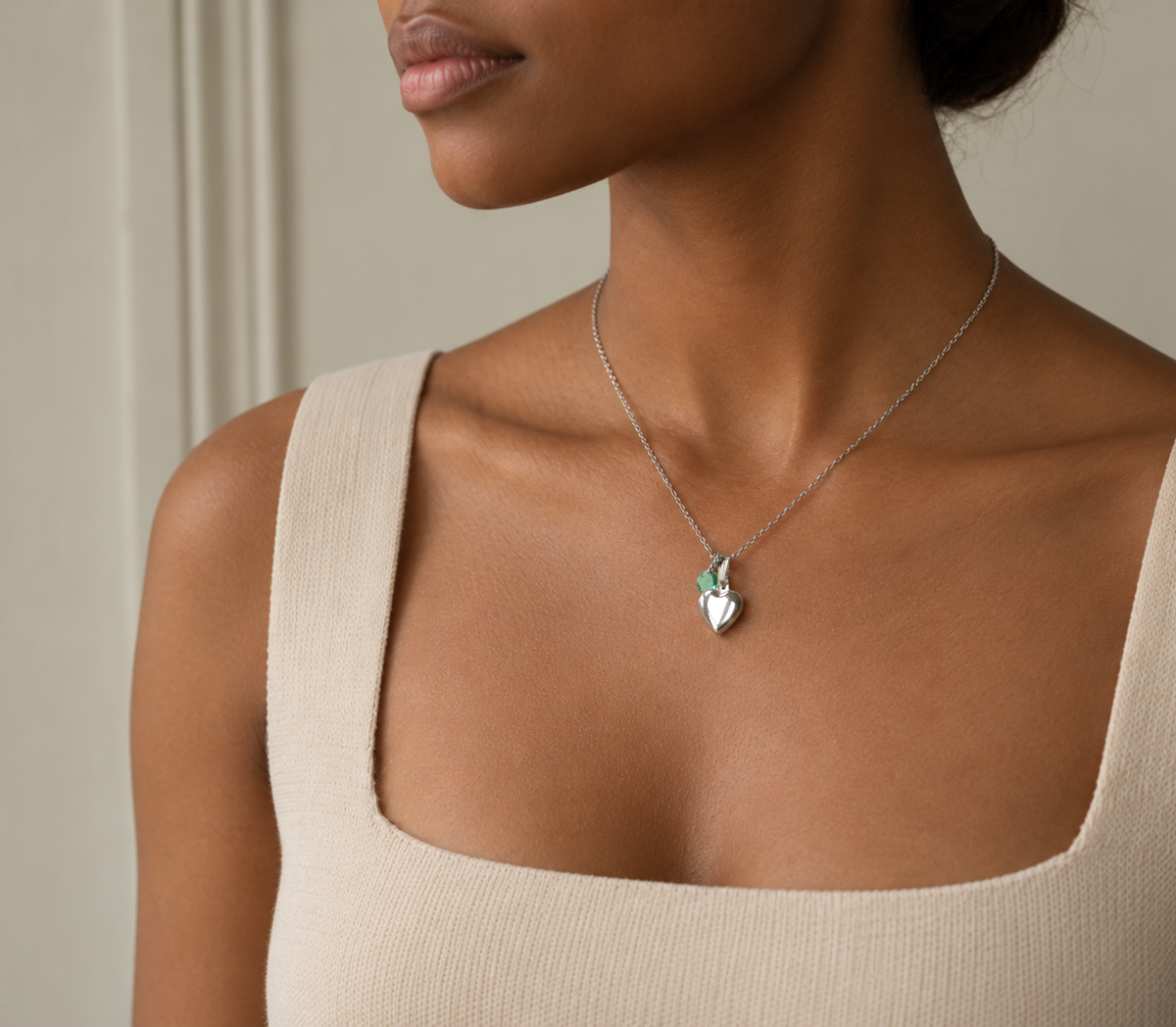 Jade Green Vintage Charm Locket