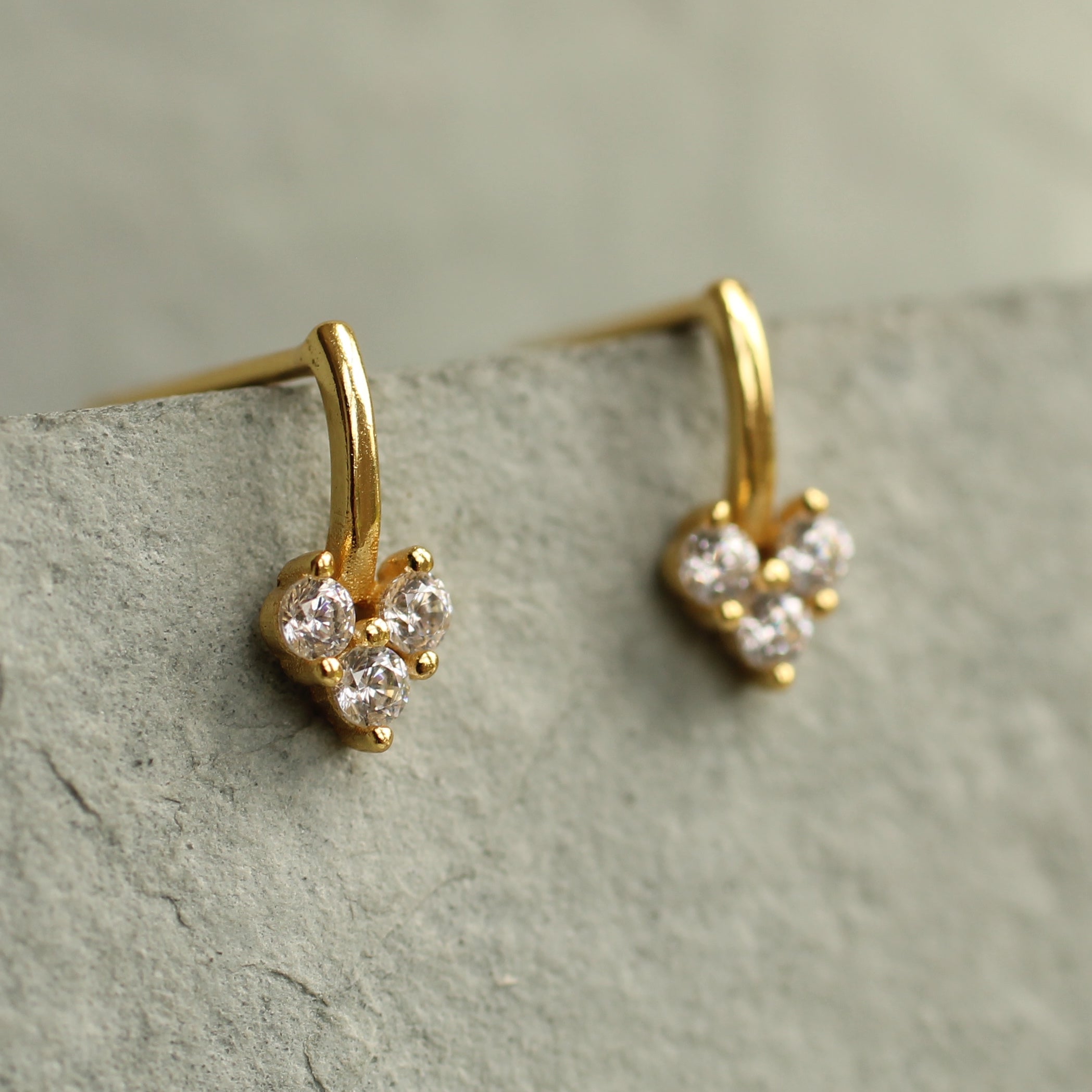 Love Heart Stud Earrings