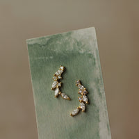 Laurel Wreath Leaf Stud Earrings