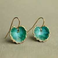Turquoise Leaf Earrings