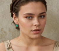 Turquoise Leaf Earrings