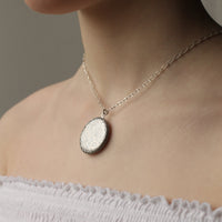 Silver Flower Locket