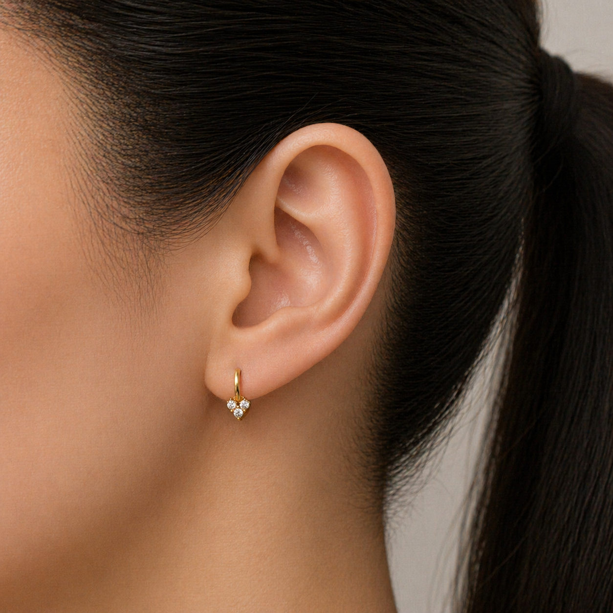 Love Heart Stud Earrings
