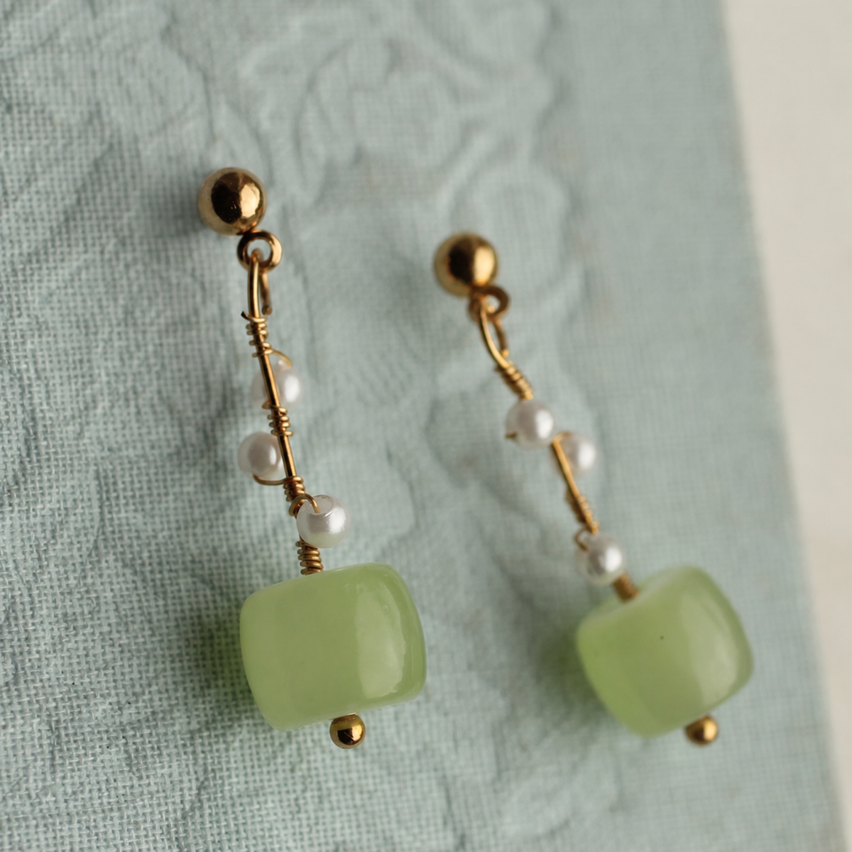 Green Vine Earrings