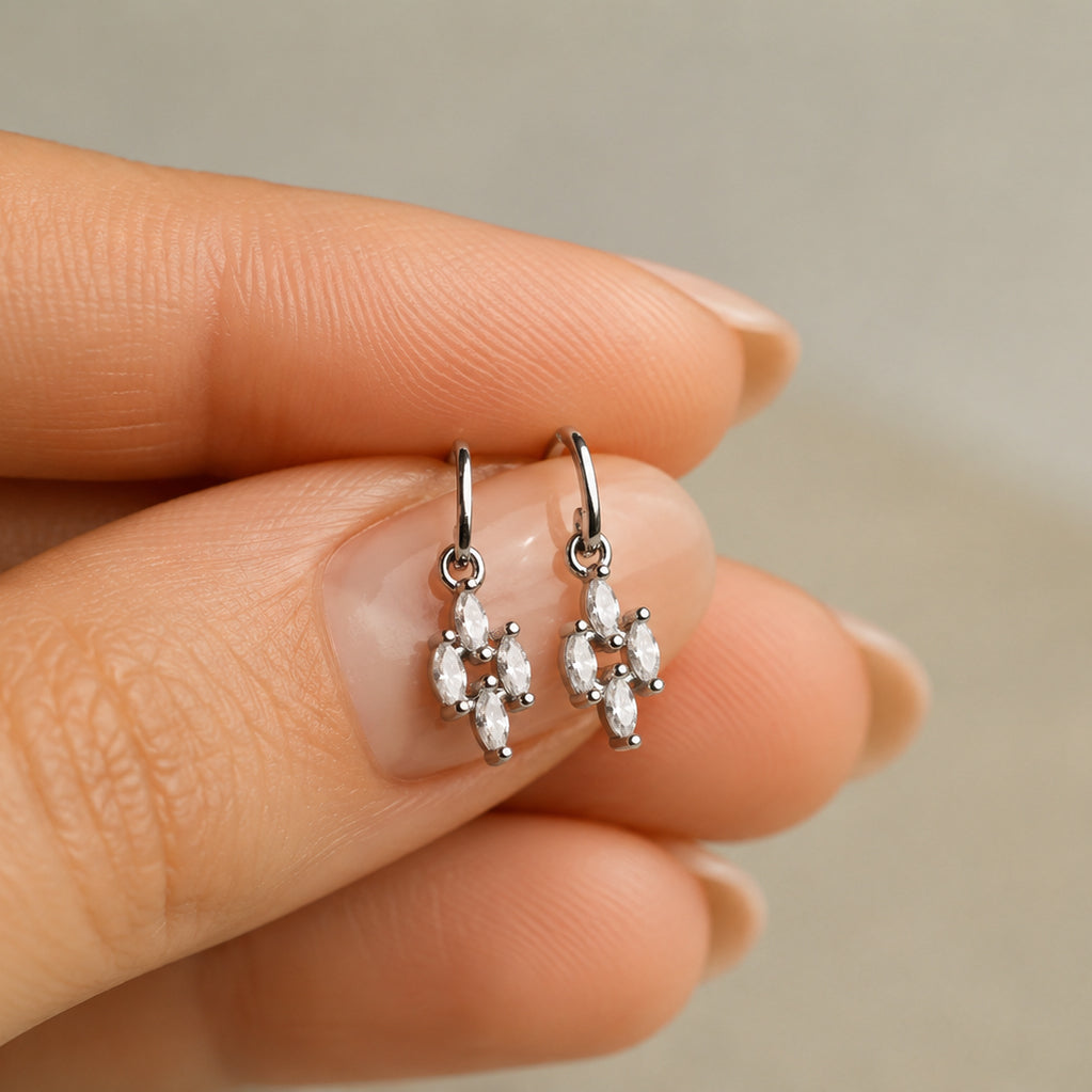 Marquise Crystal Stud Earrings