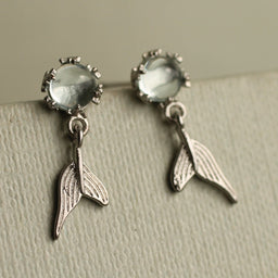 Mermaid Fishtail Stud Earrings