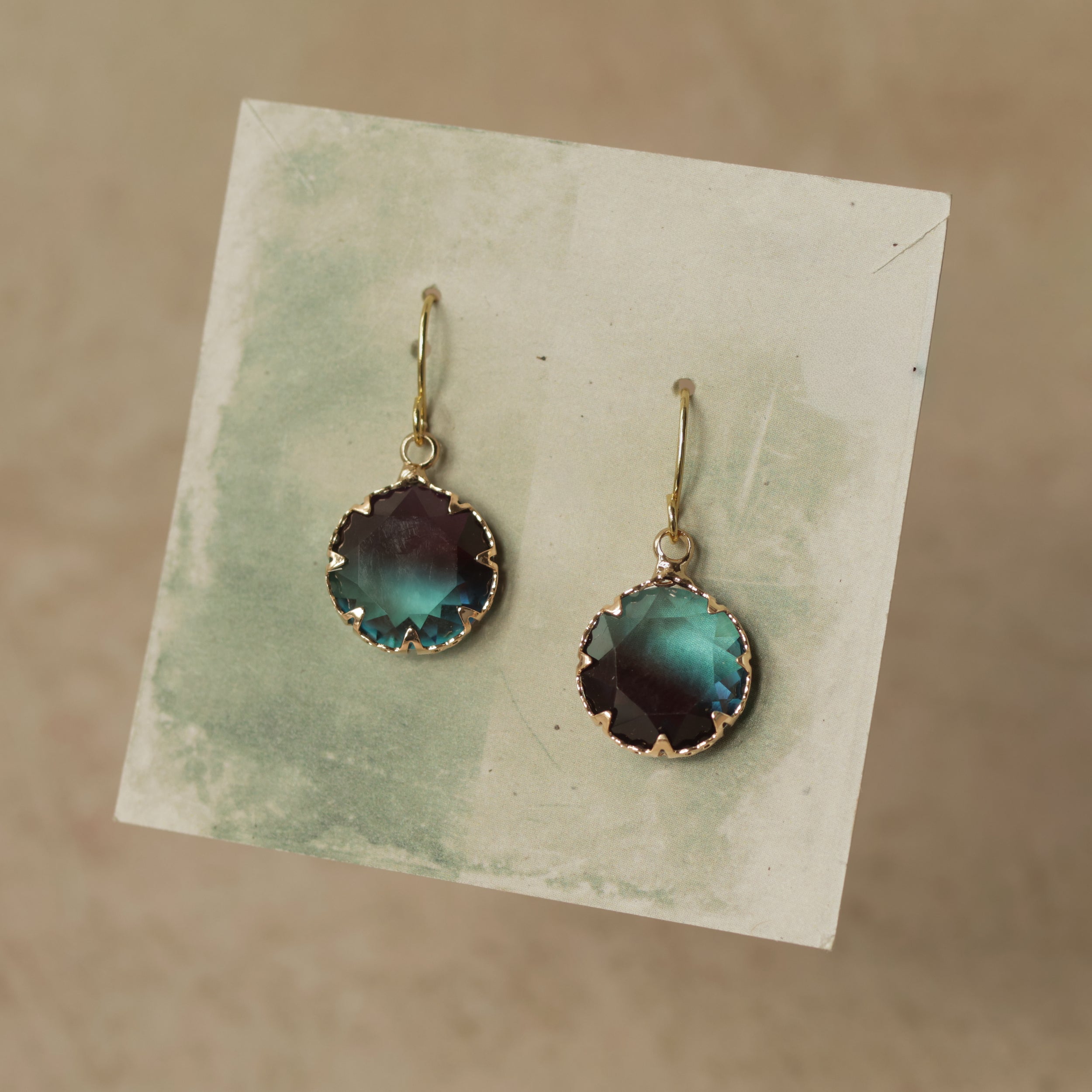 Navy Blue Meteor Earrings