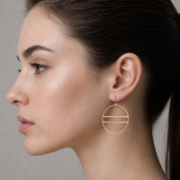 Modern Hoop Earrings