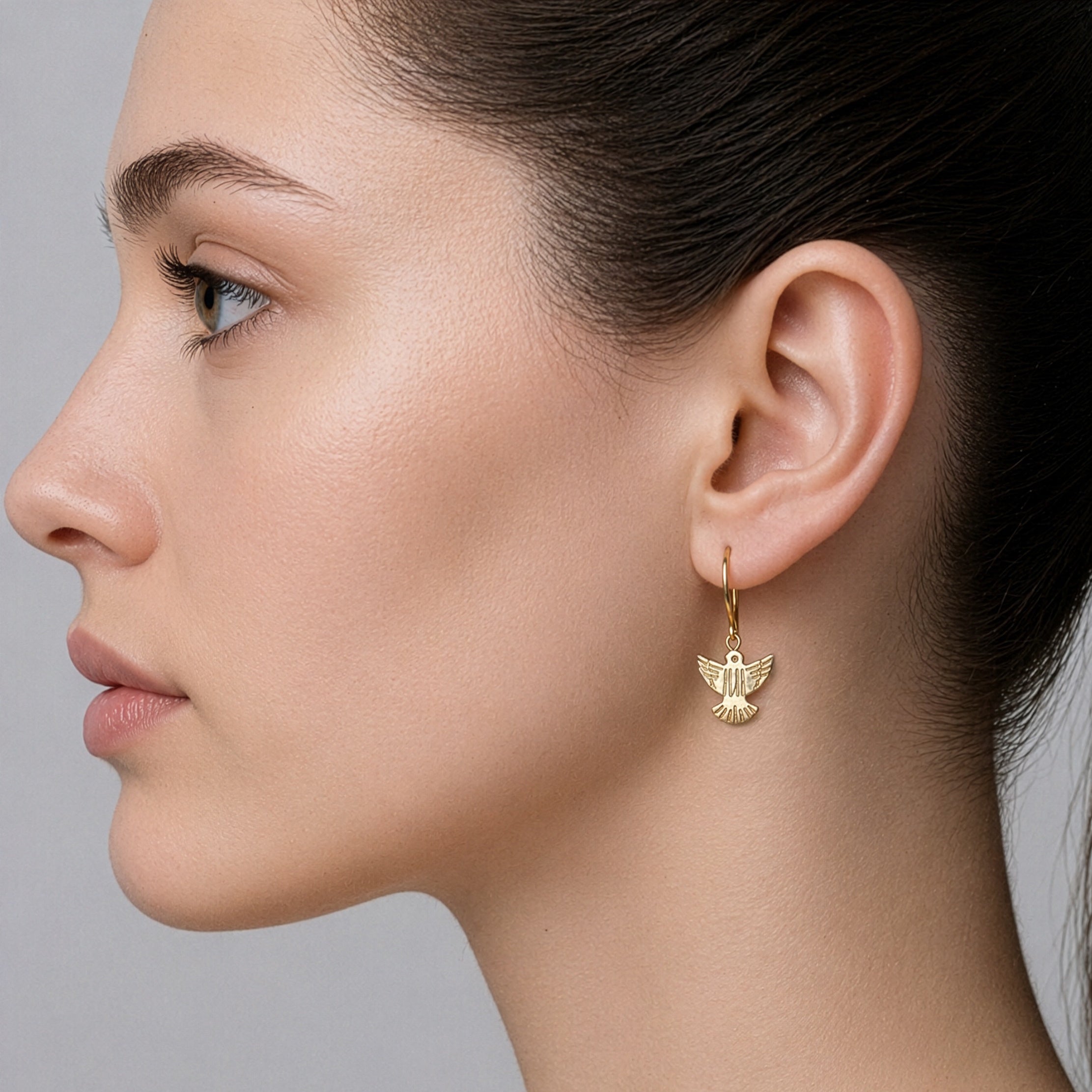 Pearl Dove Bird Earrings