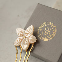 Bridal Pearl Flower Comb