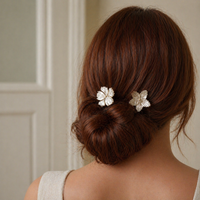 Bridal Pearl Flower Comb