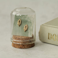 Citrine Teardrop Stud Earrings