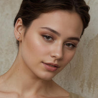Opal Petal Stud Earrings