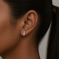 Opal Caterpillar Stud Earrings