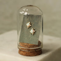 Opal Oval Stud Earrings
