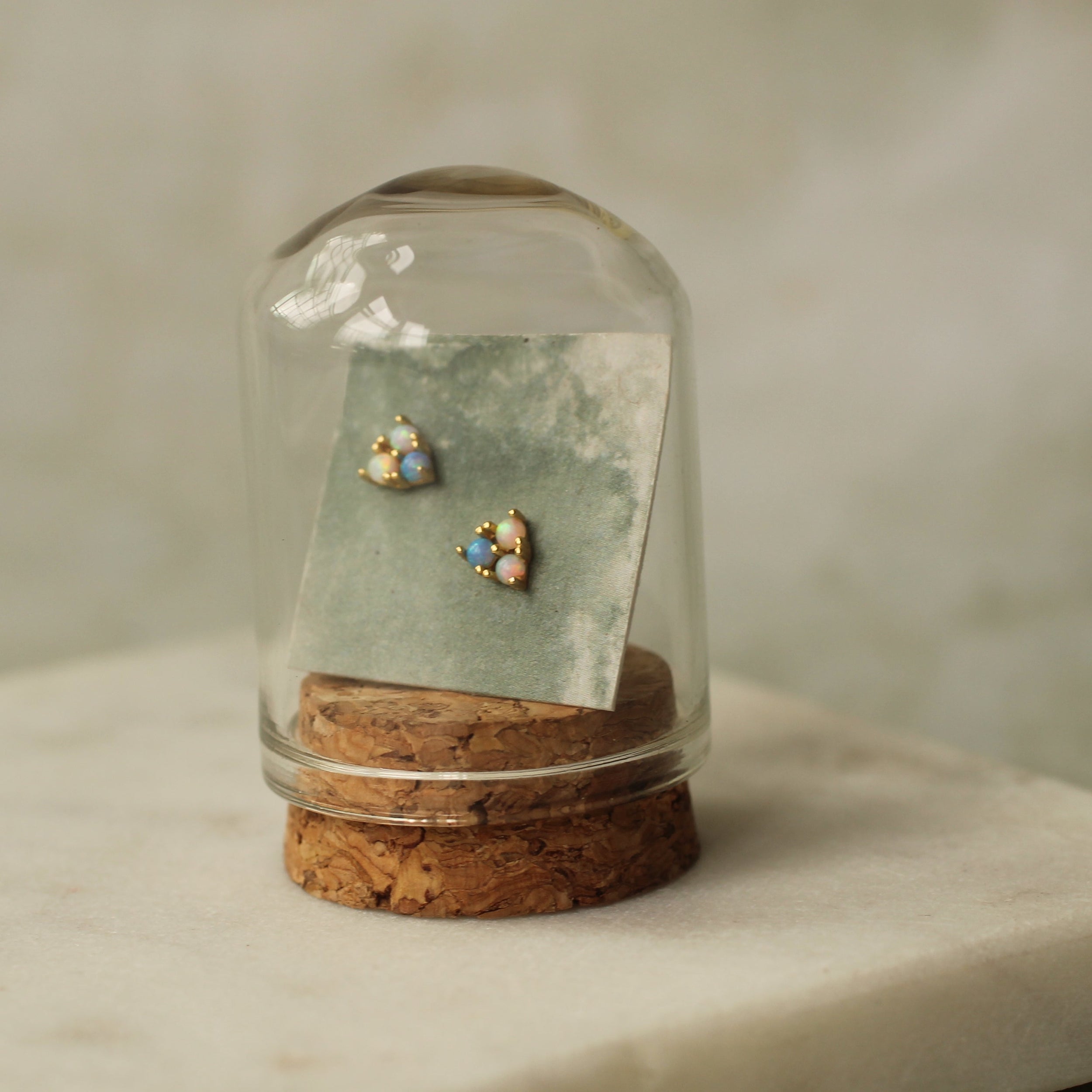 Opal Trio Stud Earrings