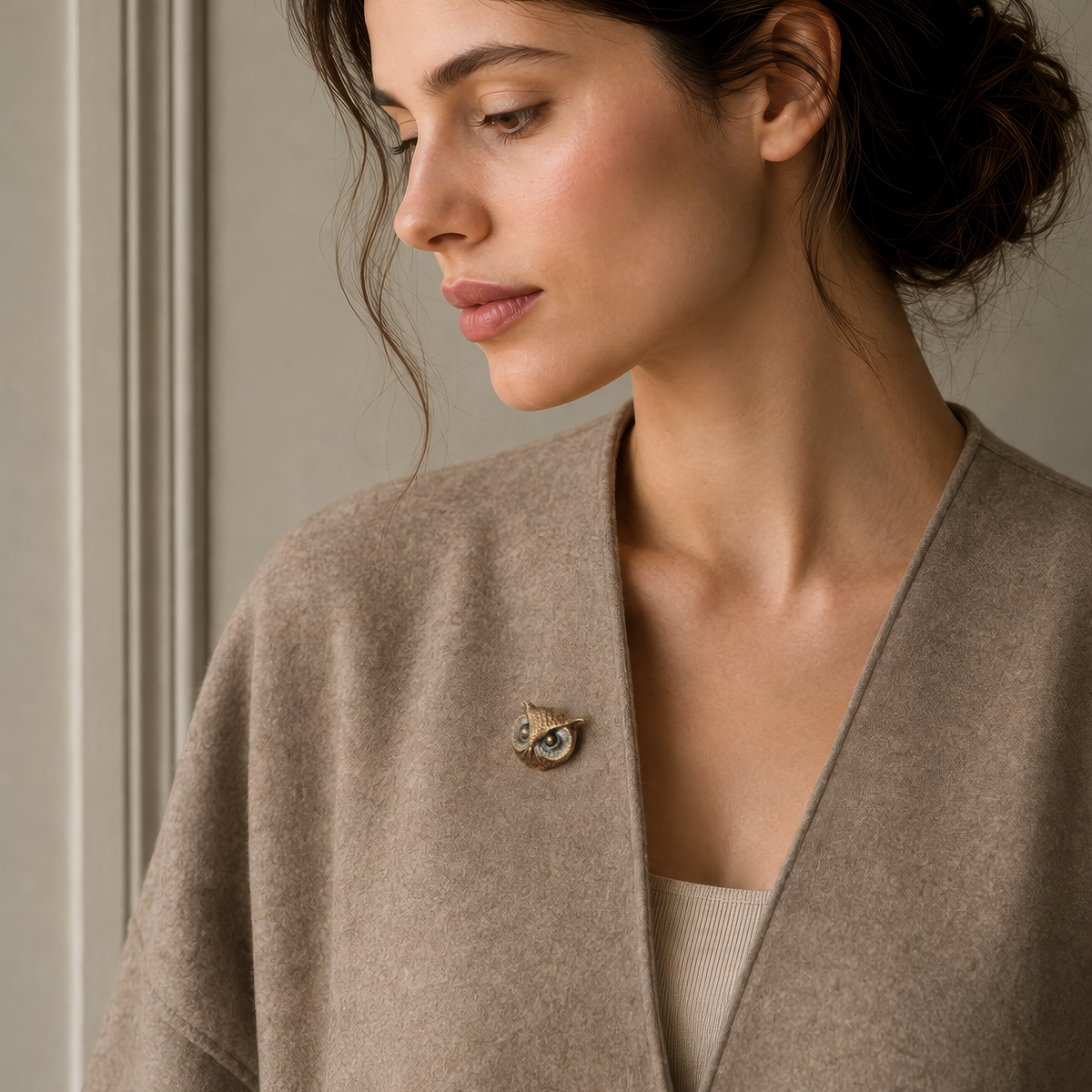 Owl Brooch Pin