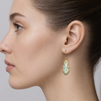 Victorian Floral Drop Earrings