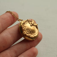 Art Nouveau Bird Locket