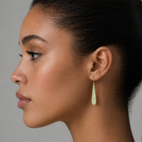 Turquoise Patina Drop Earrings
