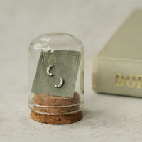 Gold Vermeil Moon Stud Earrings