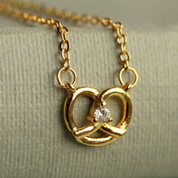 Gold Pretzel Necklace