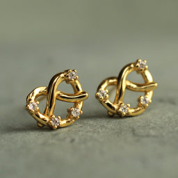 Pretzel Stud Earrings