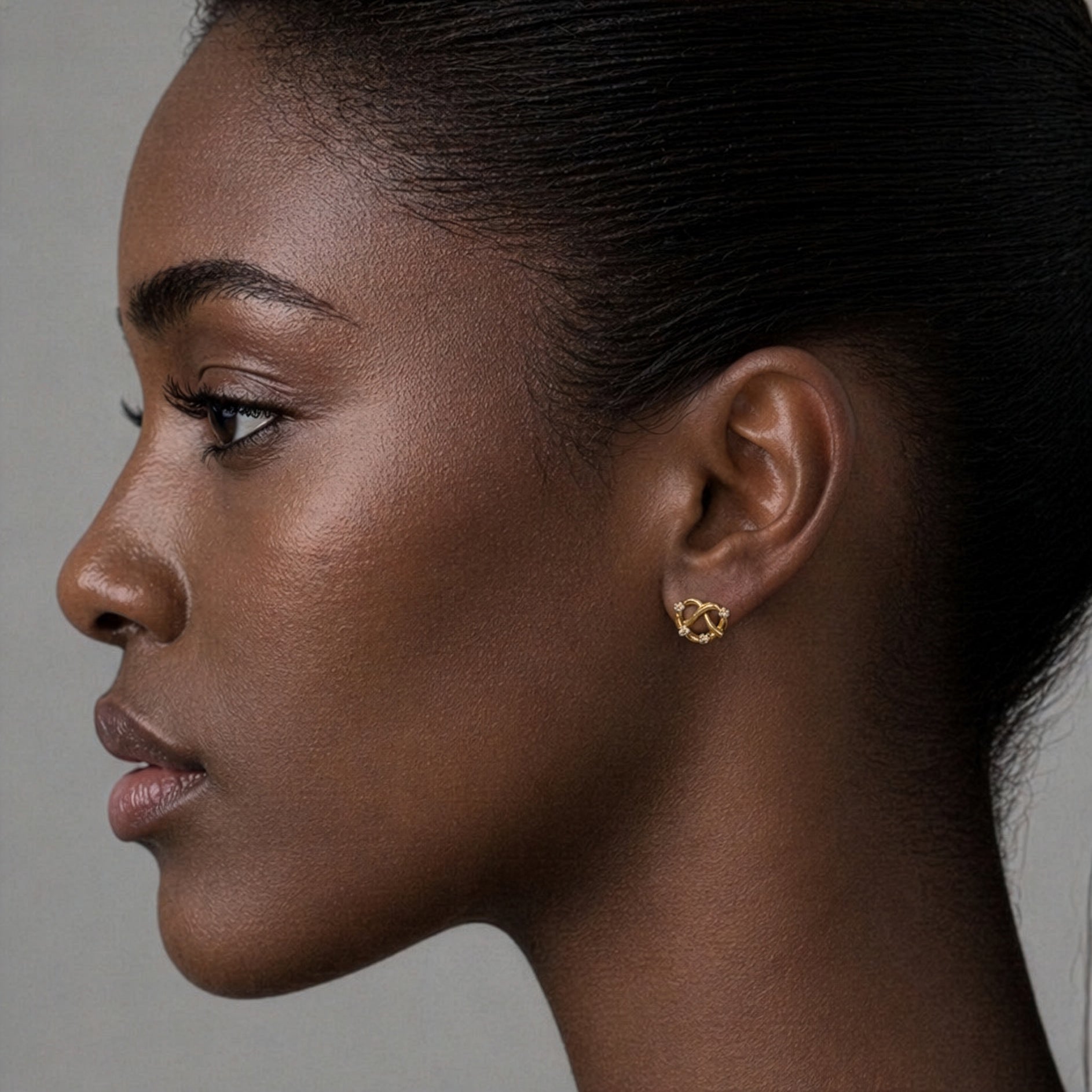 Pretzel Stud Earrings