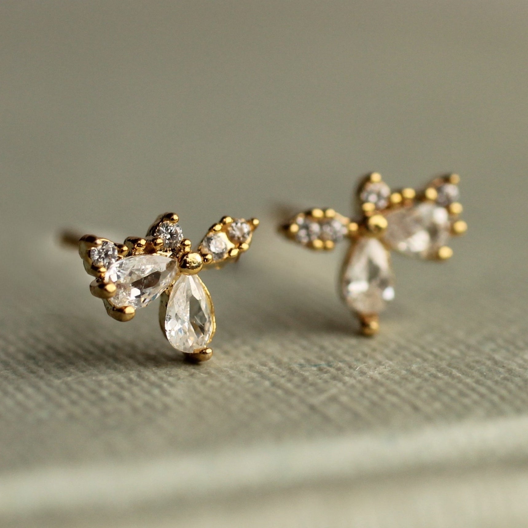 Bee Jewel Stud Earrings