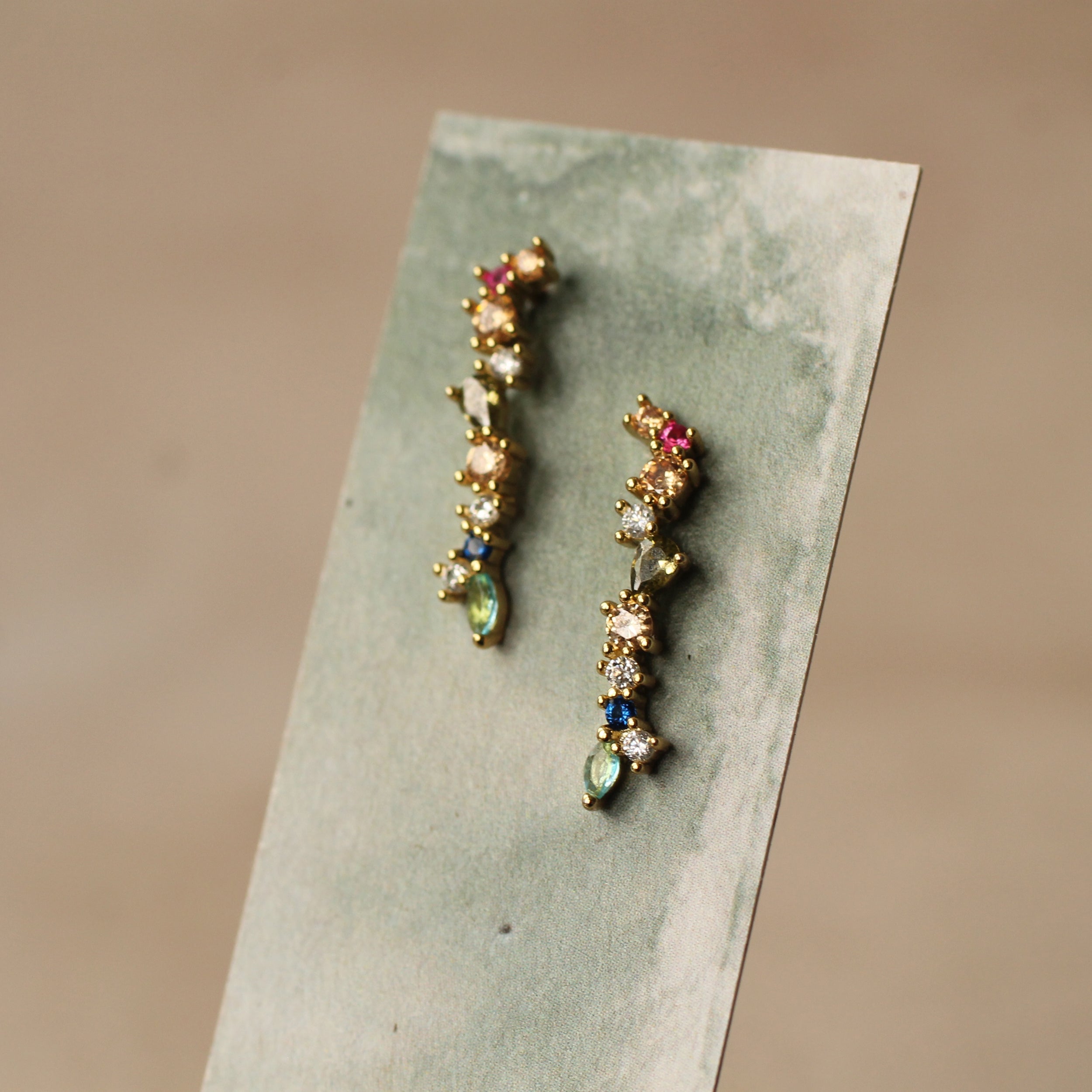 Rainbow Jewel Earrings