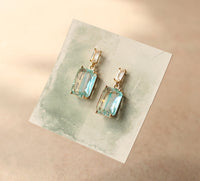 Rainbow Baguette Earrings