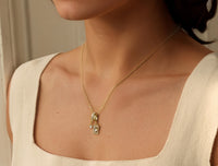Vintage Crystal Charm Necklace