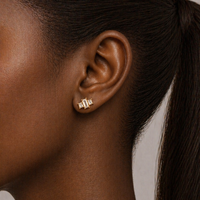 Art Deco Rectangle Stud Earrings