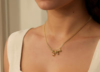 Gold Jewel Charm Necklace