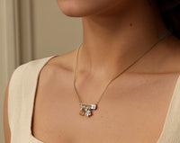 Silver Pin Charm Necklace