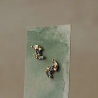 Sapphire Baguette Stud Earrings