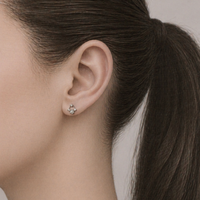Silver Arch Stud Earrings