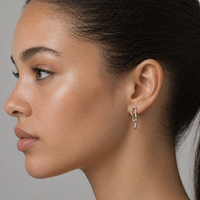 Silver Liquid Drop Earrings